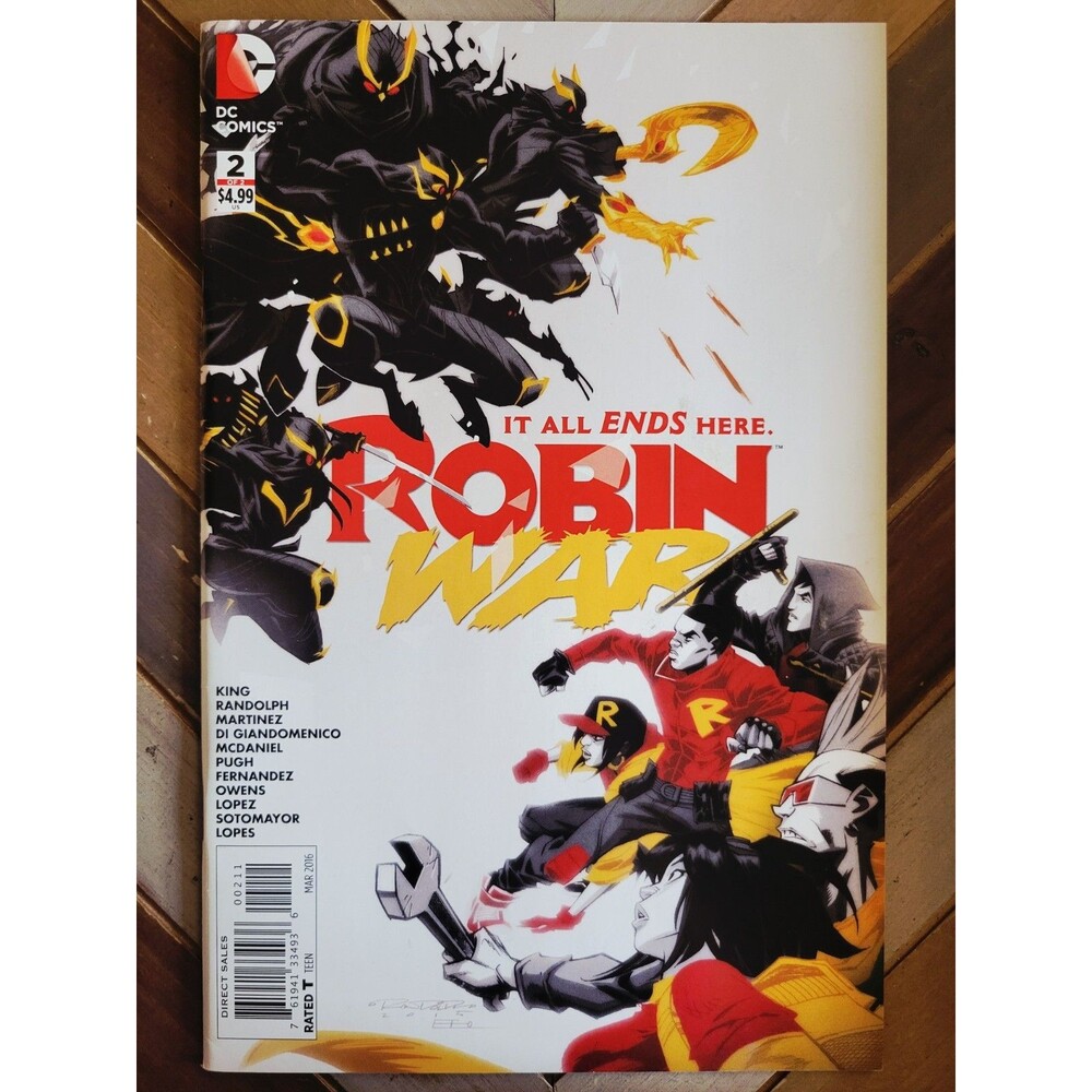 Robin War #2 (2016) Agent 37, Red Hood, Red Robin, Court of Owls! Tom King (7.0)